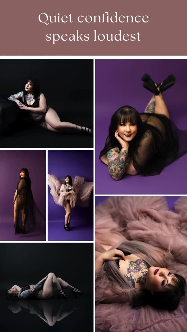 Tummat sävyt, vahva katse ja ripaus mystiikkaa 💜Mustat hiukset, tatuoinnit ja musta tylli loivat tähän kuvaukseen aivan omanlaisensa tunnelman
herkkä, mutta samalla voimakasAmmeen äärellä syntyi hetkiä, joissa ei tarvinnut esittää mitään
vain olla
sellaisena kuin on 🖤🛀Boudoir ei ole vain kuvia
se on kokemus, jossa näet itsesi uudella tavalla.#boudoir #valokuvausstudio #photographer #valokuvaus #carolinafoto