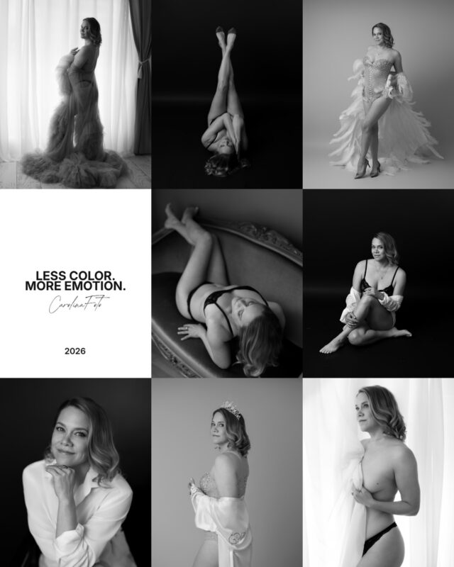 Less color.
More emotion.#blackandwhite #boudoir #valokuvausstudio #photoshoot #bw